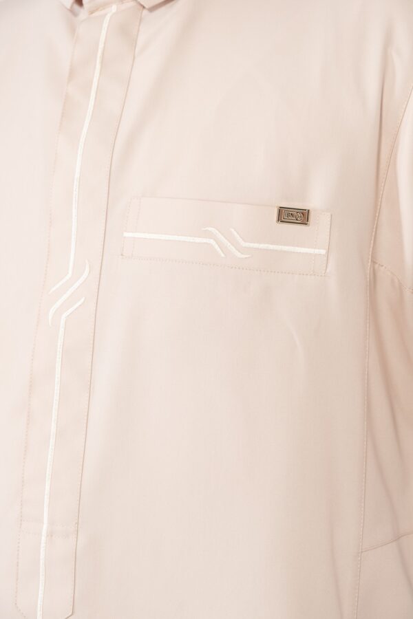 Embroidery Classic Collar Thobe - Image 4