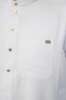 White Classic Band Collar Thobe