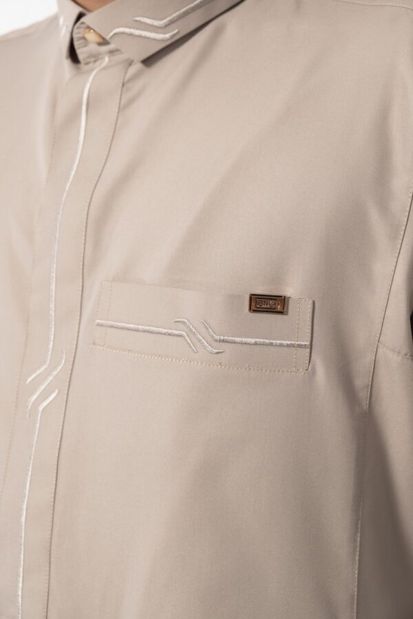Ash Classic Band Collar Thobe - Image 2