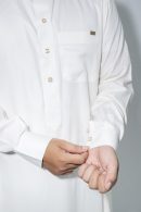 Off-White Classic Band Collar Thobe