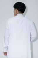 White Band Collar Thobe