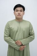 Light Green Classic Band Collar Thobe