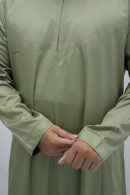 Light Green Classic Band Collar Thobe