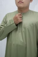 Light Green Classic Band Collar Thobe