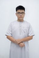 Light Gray Classic Band Collar Thobe